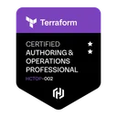 HashiCorp Certified: Terraform Authoring and Operations Professional badge