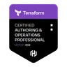HashiCorp Certified: Terraform Authoring and Operations Professional badge