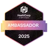 HashiCorp Ambassador 2025 badge