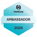 HashiCorp Ambassador 2024 badge