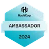 HashiCorp Ambassador 2024 badge